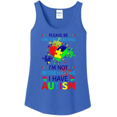 Autism Awareness IM Not Misbehaving I Have Autism Funny Gift Ladies Essential Tank