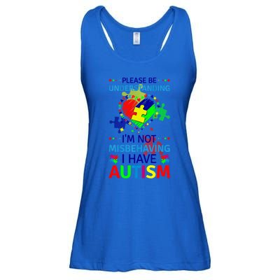 Autism Awareness IM Not Misbehaving I Have Autism Funny Gift Ladies Essential Flowy Tank