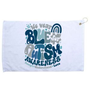 Autism Awareness In April We Wear Blue Grommeted Golf Towel