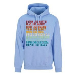 African American Inspirational Black History Leaders Gift Unisex Surf Hoodie