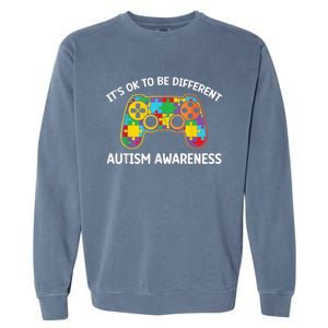 Autism Awareness Its Ok To Be Different Garment-Dyed Sweatshirt