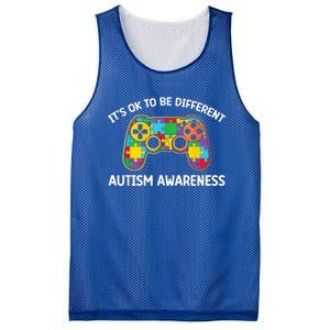 Autism Awareness Its Ok To Be Different Mesh Reversible Basketball Jersey Tank