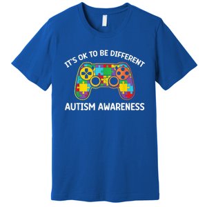 Autism Awareness Its Ok To Be Different Premium T-Shirt