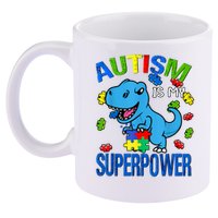 Autism Awareness Is My Superpower  11oz C Handle Ceramic Mug