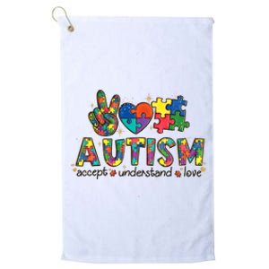 Autism Awareness Its Ok To Be Different Platinum Collection Golf Towel