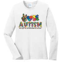 Autism Awareness Its Ok To Be Different Ladies Long Sleeve Shirt