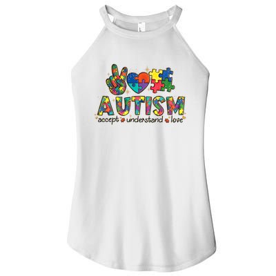 Autism Awareness Its Ok To Be Different Women’s Perfect Tri Rocker Tank