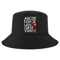 Alphabet ABC I Love You Valentines Day Cool Comfort Performance Bucket Hat