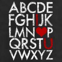 Alphabet ABC I Love You Valentines Day Cool Comfort Performance Bucket Hat