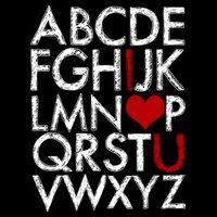 Alphabet ABC I Love You Valentines Day Hoodie