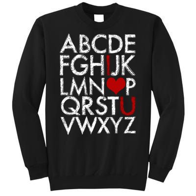 Alphabet ABC I Love You Valentines Day Sweatshirt