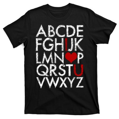 Alphabet ABC I Love You Valentines Day T-Shirt