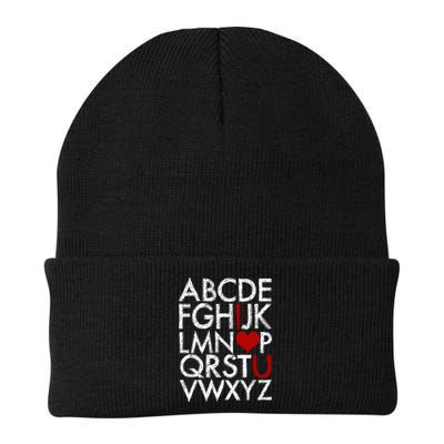 Alphabet ABC I Love You Valentines Day Beanie