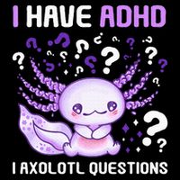 Adhd Awareness I Axolotol Questions 7-Panel Snapback Hat