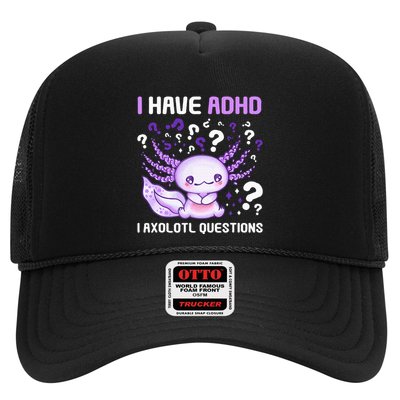 Adhd Awareness I Axolotol Questions Trucker Hat