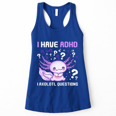 Adhd Awareness I Axolotol Questions Womens Tank Top