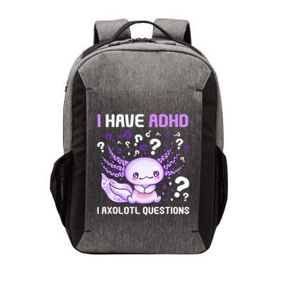 Adhd Awareness I Axolotol Questions Vector Backpack