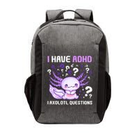 Adhd Awareness I Axolotol Questions Vector Backpack