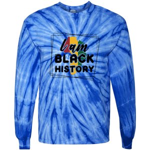 Afro America I Am Black History For Black History Month Gift Tie-Dye Long Sleeve Shirt