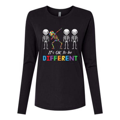 Autism Awareness  Its Ok To Be Different Womens Cotton Relaxed Long Sleeve T-Shirt