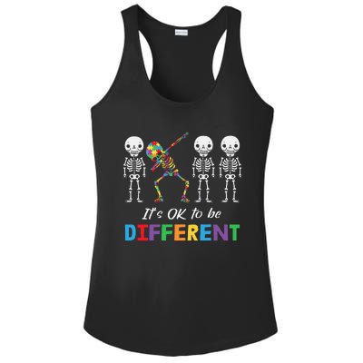 Autism Awareness  Its Ok To Be Different Ladies PosiCharge Competitor Racerback Tank