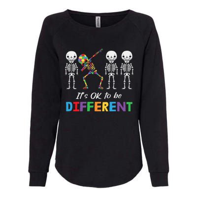 Autism Awareness  Its Ok To Be Different Womens California Wash Sweatshirt