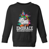 Autism Awareness I ADHD I ASD I Embrace Neurodiversity Toddler Sweatshirt