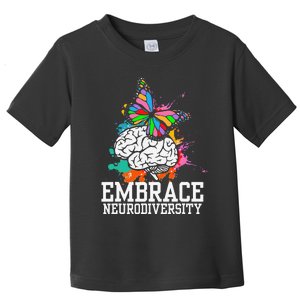 Autism Awareness I ADHD I ASD I Embrace Neurodiversity Toddler T-Shirt