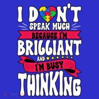 Autism Awareness I Dont Speak Much Brilliant Gift Baby Bodysuit