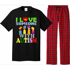 Autism Awareness I Love Someone With Autism Gift Pajama Set