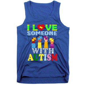 Autism Awareness I Love Someone With Autism Gift Tank Top