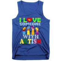 Autism Awareness I Love Someone With Autism Gift Tank Top