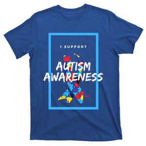 Autism Awareness I Support Autism Awareness Choose Kind Great Gift T-Shirt