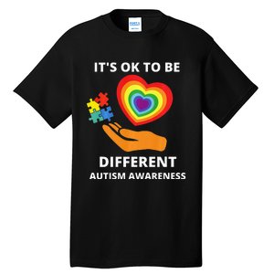 autism awareness its ok to be different Tall T-Shirt