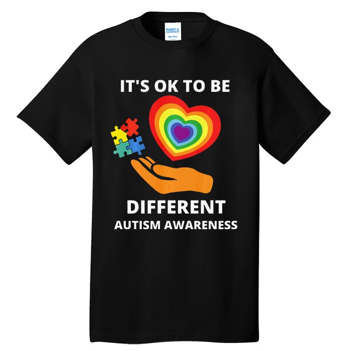 autism awareness its ok to be different Tall T-Shirt