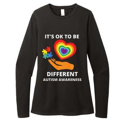 autism awareness its ok to be different Womens CVC Long Sleeve Shirt