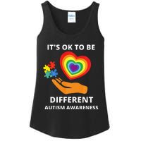 autism awareness its ok to be different Ladies Essential Tank