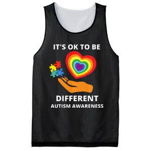 autism awareness its ok to be different Mesh Reversible Basketball Jersey Tank