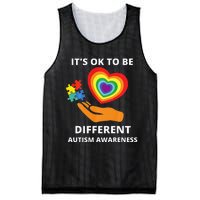 autism awareness its ok to be different Mesh Reversible Basketball Jersey Tank