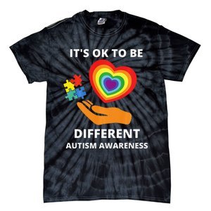 autism awareness its ok to be different Tie-Dye T-Shirt