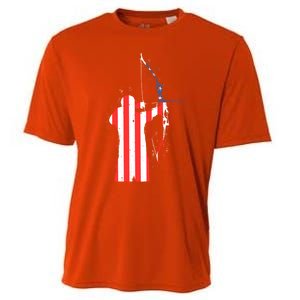 Archery Archer Independence Day Bow Bowhunter Patriotic Gift Cooling Performance Crew T-Shirt