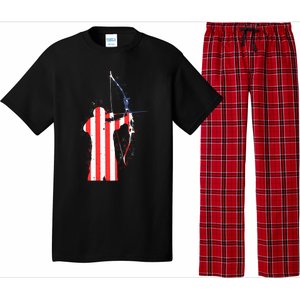 Archery Archer Independence Day Bow Bowhunter Patriotic Gift Pajama Set