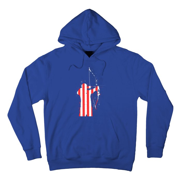 Archery Archer Independence Day Bow Bowhunter Patriotic Gift Hoodie