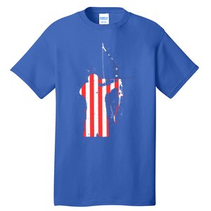 Archery Archer Independence Day Bow Bowhunter Patriotic Gift Tall T-Shirt