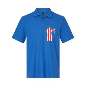 Archery Archer Independence Day Bow Bowhunter Patriotic Gift Softstyle Adult Sport Polo