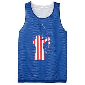 Archery Archer Independence Day Bow Bowhunter Patriotic Gift Mesh Reversible Basketball Jersey Tank