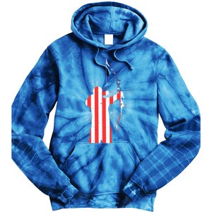 Archery Archer Independence Day Bow Bowhunter Patriotic Gift Tie Dye Hoodie