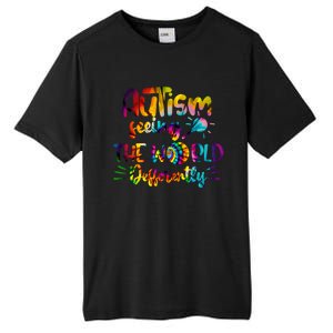 Autism Awareness Inspirational Quote Tie Dye Unity Meaningful Gift Tall Fusion ChromaSoft Performance T-Shirt