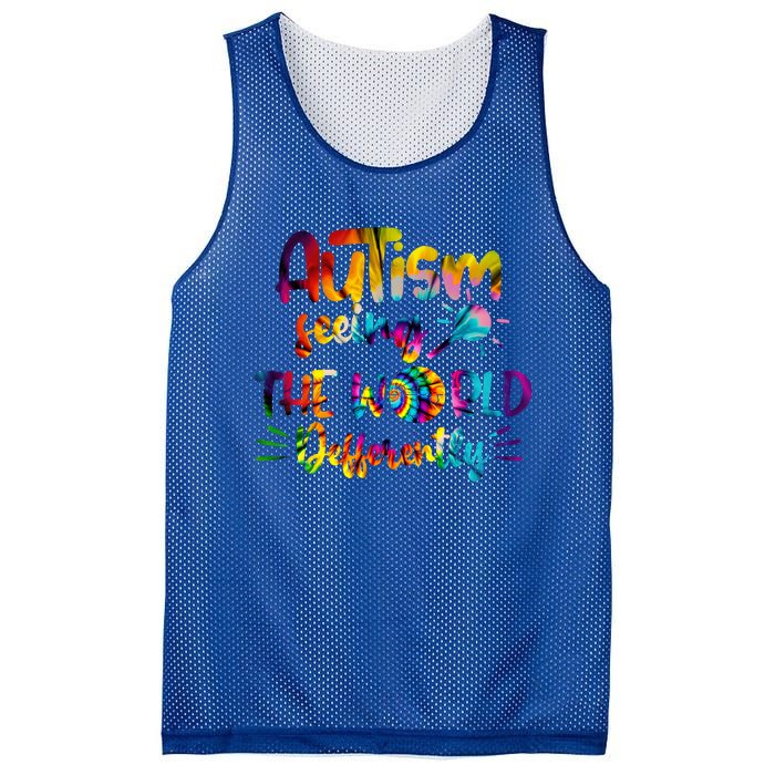 Autism Awareness Inspirational Quote Tie Dye Unity Meaningful Gift Mesh Reversible Basketball Jersey Tank