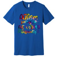 Autism Awareness Inspirational Quote Tie Dye Unity Meaningful Gift Premium T-Shirt